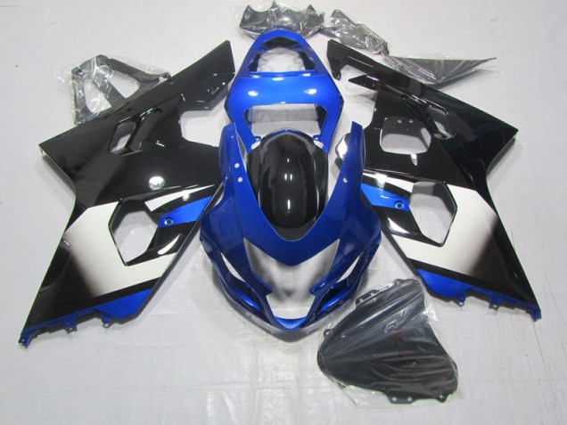 Schwarz Blau 04-05 Suzuki GSXR 600 Motorrad Verkleidung Schwarz Blau 04-05 Suzuki GSXR 600 Motorrad Verkleidung