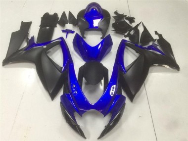 Schwarz Blau 06-07 Suzuki GSXR 600/750 Motorrad Verkleidung