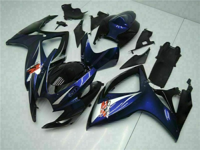 Schwarz Blau 06-07 Suzuki GSXR 600/750 Motorrad Vollverkleidung Schwarz Blau 06-07 Suzuki GSXR 600/750 Motorrad Vollverkleidung