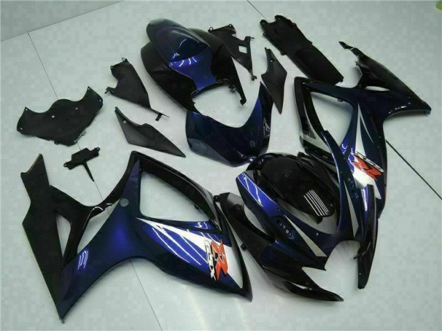 Schwarz Blau 06-07 Suzuki GSXR 600/750 Motorrad Vollverkleidung Schwarz Blau 06-07 Suzuki GSXR 600/750 Motorrad Vollverkleidung