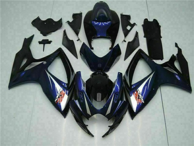 Schwarz Blau 06-07 Suzuki GSXR 600/750 Motorrad Vollverkleidung Schwarz Blau 06-07 Suzuki GSXR 600/750 Motorrad Vollverkleidung