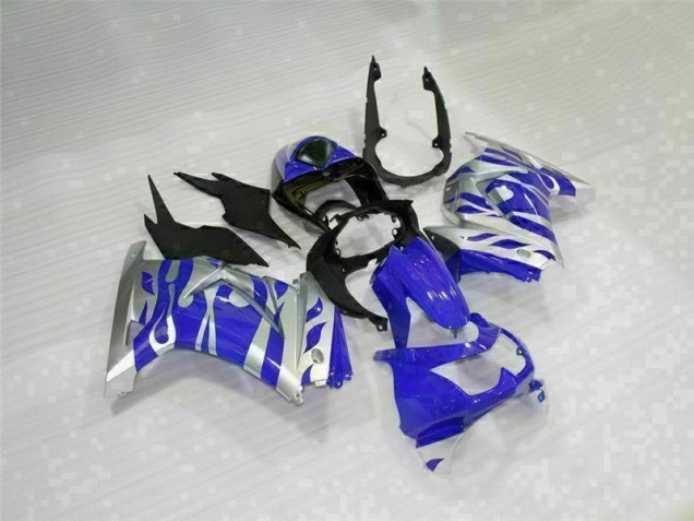 Schwarz Blau 08-12 Kawasaki EX250 Motorrad Verkleidung