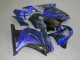 Schwarz Blau 08-12 Kawasaki EX250 Motorrad Verkleidungen