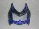 Schwarz Blau 08-12 Kawasaki EX250 Motorrad Verkleidungen
