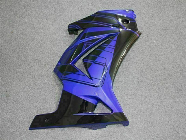 Schwarz Blau 08-12 Kawasaki EX250 Motorrad Verkleidungen