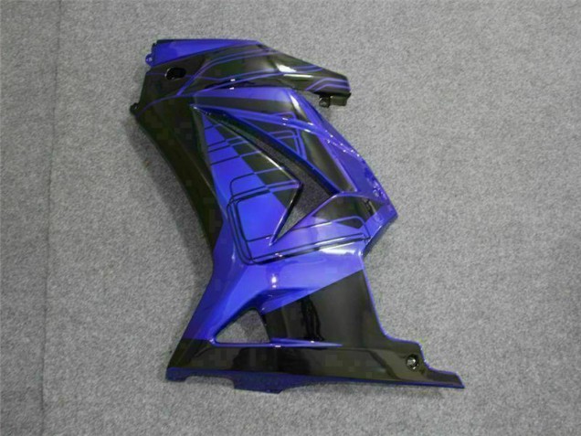 Schwarz Blau 08-12 Kawasaki EX250 Motorrad Verkleidungen