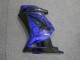 Schwarz Blau 08-12 Kawasaki EX250 Motorrad Verkleidungen