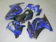Schwarz Blau 08-12 Kawasaki EX250 Motorrad Verkleidungen