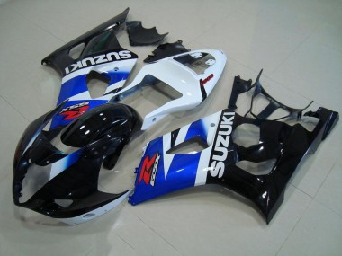 Schwarz Blau Weiß 03-04 Suzuki GSXR 1000 Motorrad Verkleidung