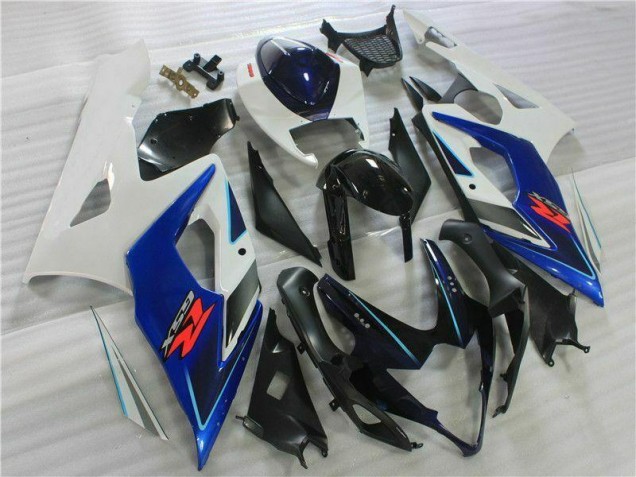 Schwarz Blau Weiß 05-06 Suzuki GSXR 1000 Motorrad Verkleidung Schwarz Blau Weiß 05-06 Suzuki GSXR 1000 Motorrad Verkleidung