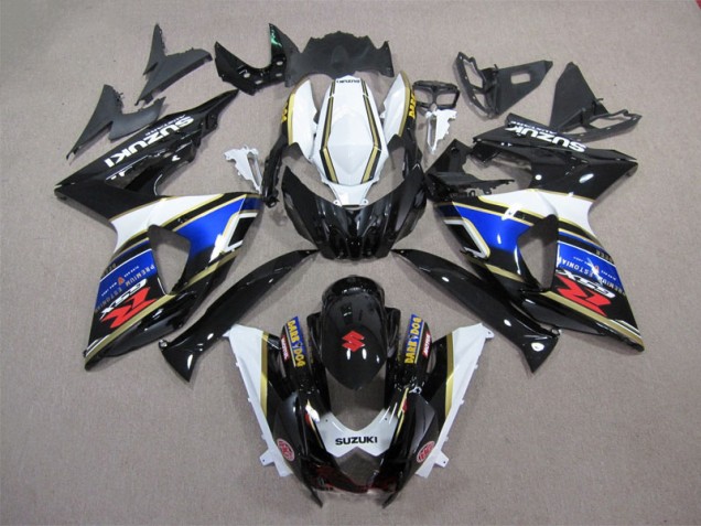 Schwarz Blau Weiß Dunkel Hund 09-16 Suzuki GSXR 1000 Motorrad Verkleidung Schwarz Blau Weiß Dunkel Hund 09-16 Suzuki GSXR 1000 Motorrad Verkleidung