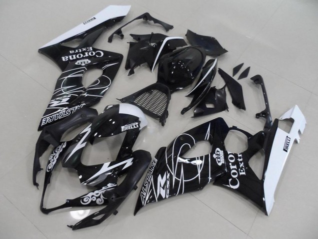 Schwarz Corona 05-06 Suzuki GSXR 1000 Motorrad Verkleidung Schwarz Corona 05-06 Suzuki GSXR 1000 Motorrad Verkleidung