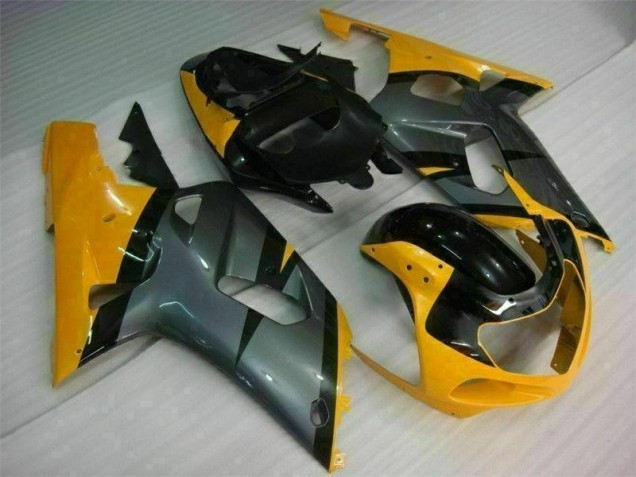 Schwarz Gelb 01-03 Suzuki GSXR 600/750 Motorrad Verkleidung Schwarz Gelb 01-03 Suzuki GSXR 600/750 Motorrad Verkleidung