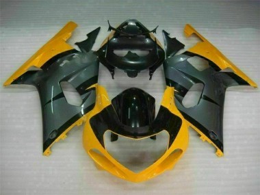Schwarz Gelb 01-03 Suzuki GSXR 600/750 Motorrad Verkleidung