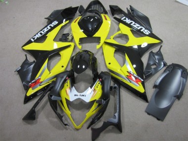 Schwarz Gelb 05-06 Suzuki GSXR 1000 Motorrad Verkleidung