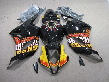 Schwarz Gelb 09-12 Honda CBR600RR Motorrad Verkleidungen