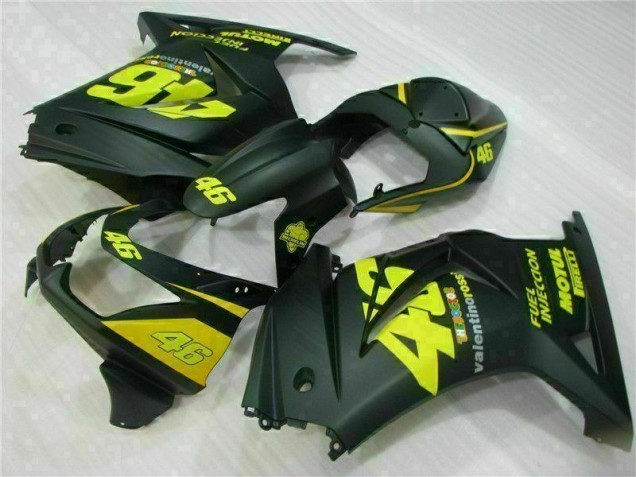 Schwarz Gelb 46 08-12 Kawasaki EX250 Motorrad Verkleidung Schwarz Gelb 46 08-12 Kawasaki EX250 Motorrad Verkleidung