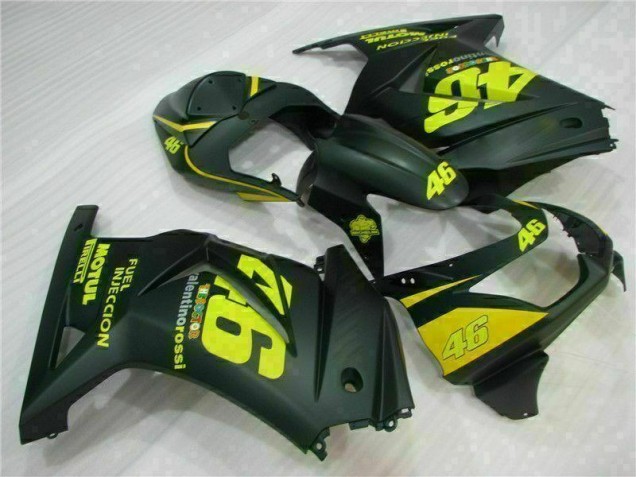 Schwarz Gelb 46 08-12 Kawasaki EX250 Motorrad Verkleidung Schwarz Gelb 46 08-12 Kawasaki EX250 Motorrad Verkleidung