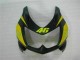 Schwarz Gelb 46 08-12 Kawasaki EX250 Motorrad Verkleidung Schwarz Gelb 46 08-12 Kawasaki EX250 Motorrad Verkleidung