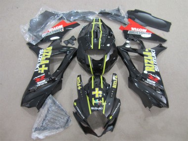 Schwarz Gelb Rizla 07-08 Suzuki GSXR 1000 Motorrad Verkleidung