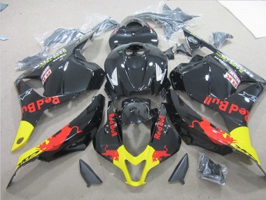 Schwarz Gelb Rot Bull 09-12 Honda CBR600RR Motorrad Verkleidung