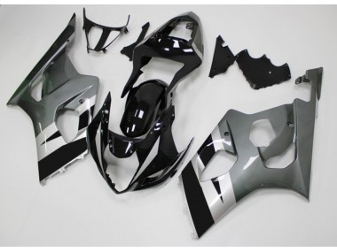 Schwarz Grau 03-04 Suzuki GSXR 1000 Motorrad Verkleidung