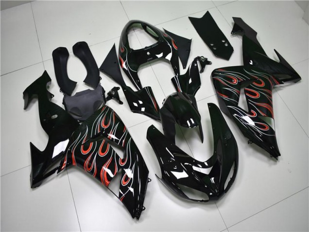 Schwarz Grau Rot 06-07 Kawasaki ZX10R Motorrad Verkleidung Schwarz Grau Rot 06-07 Kawasaki ZX10R Motorrad Verkleidung