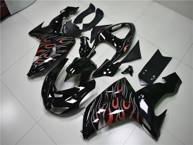 Schwarz Grau Rot 06-07 Kawasaki ZX10R Motorrad Verkleidung Schwarz Grau Rot 06-07 Kawasaki ZX10R Motorrad Verkleidung
