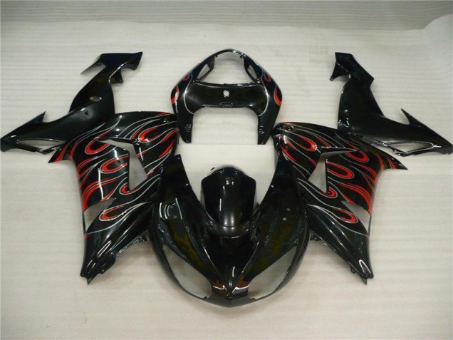 Schwarz Grau Rot 06-07 Kawasaki ZX10R Motorrad Verkleidung Schwarz Grau Rot 06-07 Kawasaki ZX10R Motorrad Verkleidung