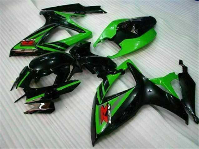 Schwarz Grün 06-07 Suzuki GSXR 600/750 Motorrad Verkleidung Schwarz Grün 06-07 Suzuki GSXR 600/750 Motorrad Verkleidung