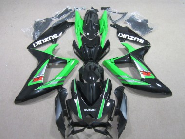 Schwarz Grün 06-07 Suzuki GSXR 600 Motorrad Verkleidung