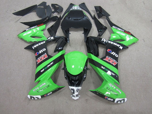 Schwarz Grün 08-10 Kawasaki ZX10R Motorrad Verkleidung Schwarz Grün 08-10 Kawasaki ZX10R Motorrad Verkleidung