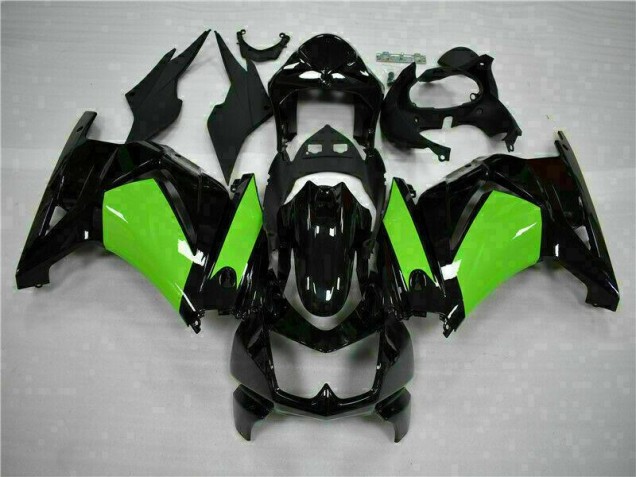 Schwarz Grün 08-12 Kawasaki EX250 Motorrad Verkleidungen
