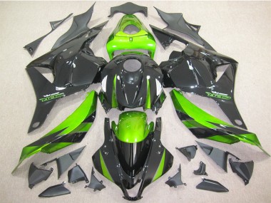 Schwarz Grün 09-12 Honda CBR600RR Motorrad Vollverkleidung