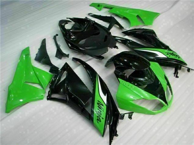 Schwarz Grün 09-12 Kawasaki ZX6R Motorrad Vollverkleidung Schwarz Grün 09-12 Kawasaki ZX6R Motorrad Vollverkleidung