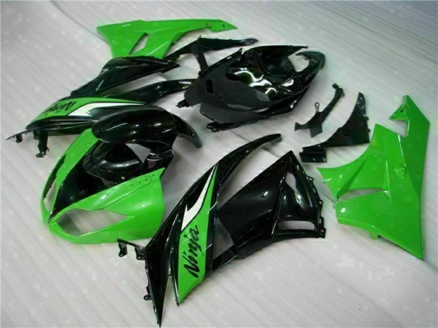 Schwarz Grün 09-12 Kawasaki ZX6R Motorrad Vollverkleidung Schwarz Grün 09-12 Kawasaki ZX6R Motorrad Vollverkleidung
