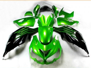 Schwarz Grün 12-21 Kawasaki ZX14R ZZR1400 Motorrad Verkleidungen