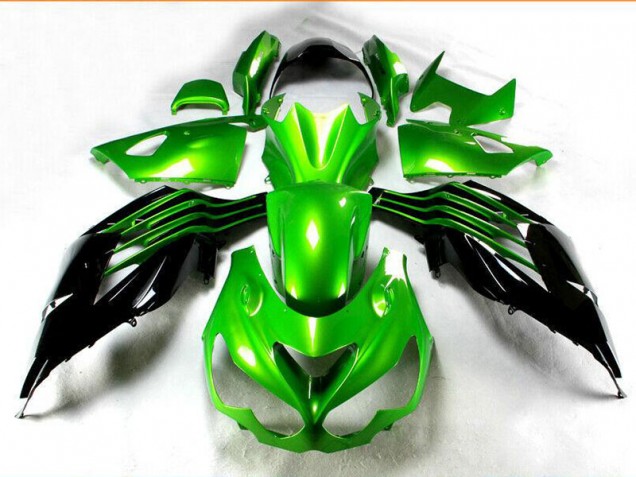 Schwarz Grün 12-21 Kawasaki ZX14R ZZR1400 Motorrad Verkleidungen Schwarz Grün 12-21 Kawasaki ZX14R ZZR1400 Motorrad Verkleidungen