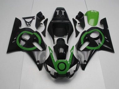 Schwarz Grün Kreis 98-02 Yamaha YZF R6 Motorrad Verkleidung