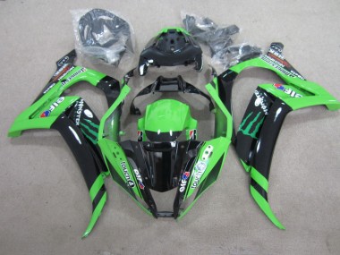 Schwarz Grün Touch4 Monster 11-15 Kawasaki ZX10R Motorrad Verkleidung