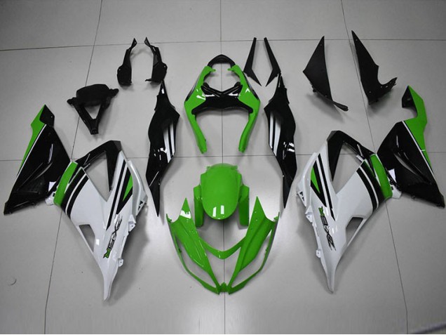 Schwarz Grün Weiß 13-18 Kawasaki ZX6R Motorrad Verkleidung Schwarz Grün Weiß 13-18 Kawasaki ZX6R Motorrad Verkleidung