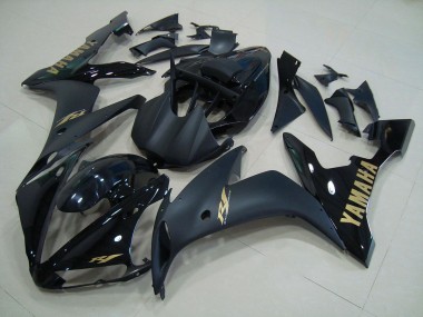 Schwarz Mattgold 04-06 Yamaha YZF R1 Motorrad Verkleidung