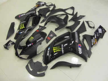 Schwarz Monster 07-08 Kawasaki ZX6R Motorrad Verkleidung