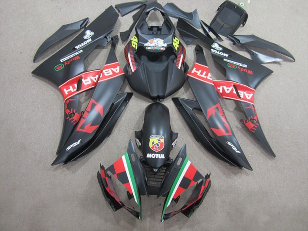 Schwarz Motul 46 06-07 Yamaha YZF R6 Motorrad Verkleidung Schwarz Motul 46 06-07 Yamaha YZF R6 Motorrad Verkleidung