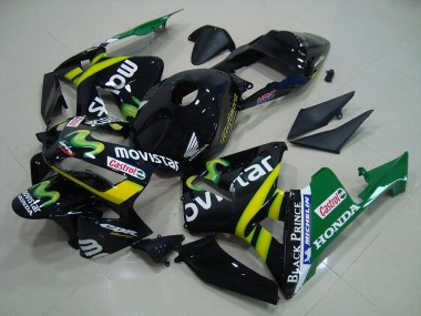 Schwarz Movistar 03-04 Honda CBR600RR Motorrad Verkleidung