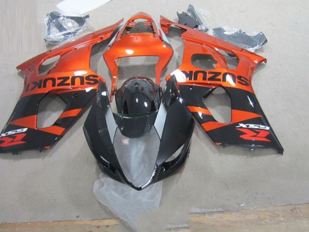 Schwarz Orange 03-04 Suzuki GSXR 1000 Motorrad Verkleidung Schwarz Orange 03-04 Suzuki GSXR 1000 Motorrad Verkleidung
