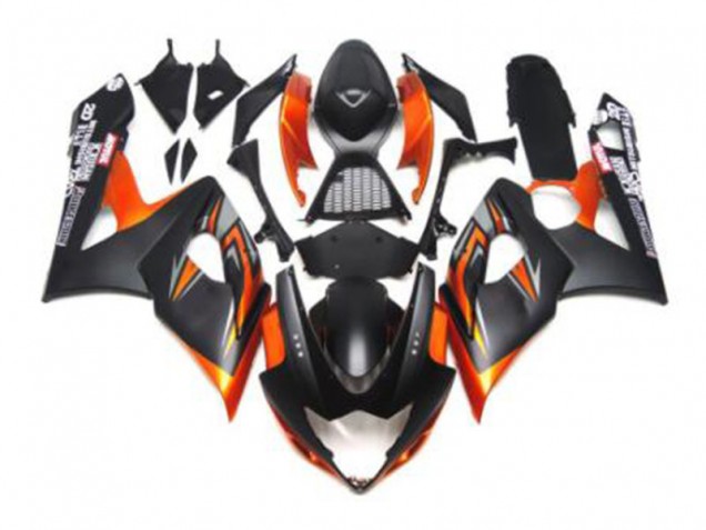 Schwarz Orange 05-06 Suzuki GSXR 1000 Motorrad Verkleidung Schwarz Orange 05-06 Suzuki GSXR 1000 Motorrad Verkleidung