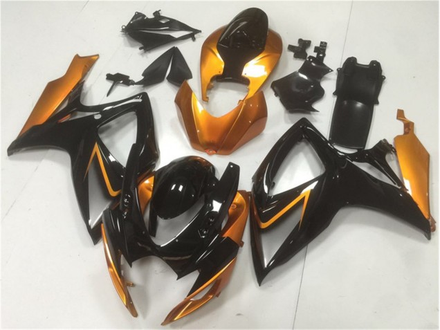 Schwarz Orange 06-07 Suzuki GSXR 600/750 Motorrad Verkleidungen Schwarz Orange 06-07 Suzuki GSXR 600/750 Motorrad Verkleidungen