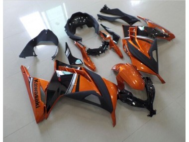 Schwarz Orange 13-16 Kawasaki ZX300R Motorrad Verkleidung
