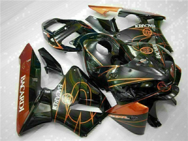 Schwarz Orange BACARDI 05-06 Honda CBR600RR Motorrad Verkleidung Schwarz Orange BACARDI 05-06 Honda CBR600RR Motorrad Verkleidung